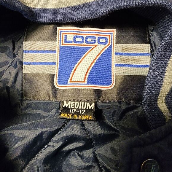 Vtg Logo 7 NFL Dallas Cowboys Zip Insulated Jacket Youth Sz: Medium (10-12) - Picture 5 of 5